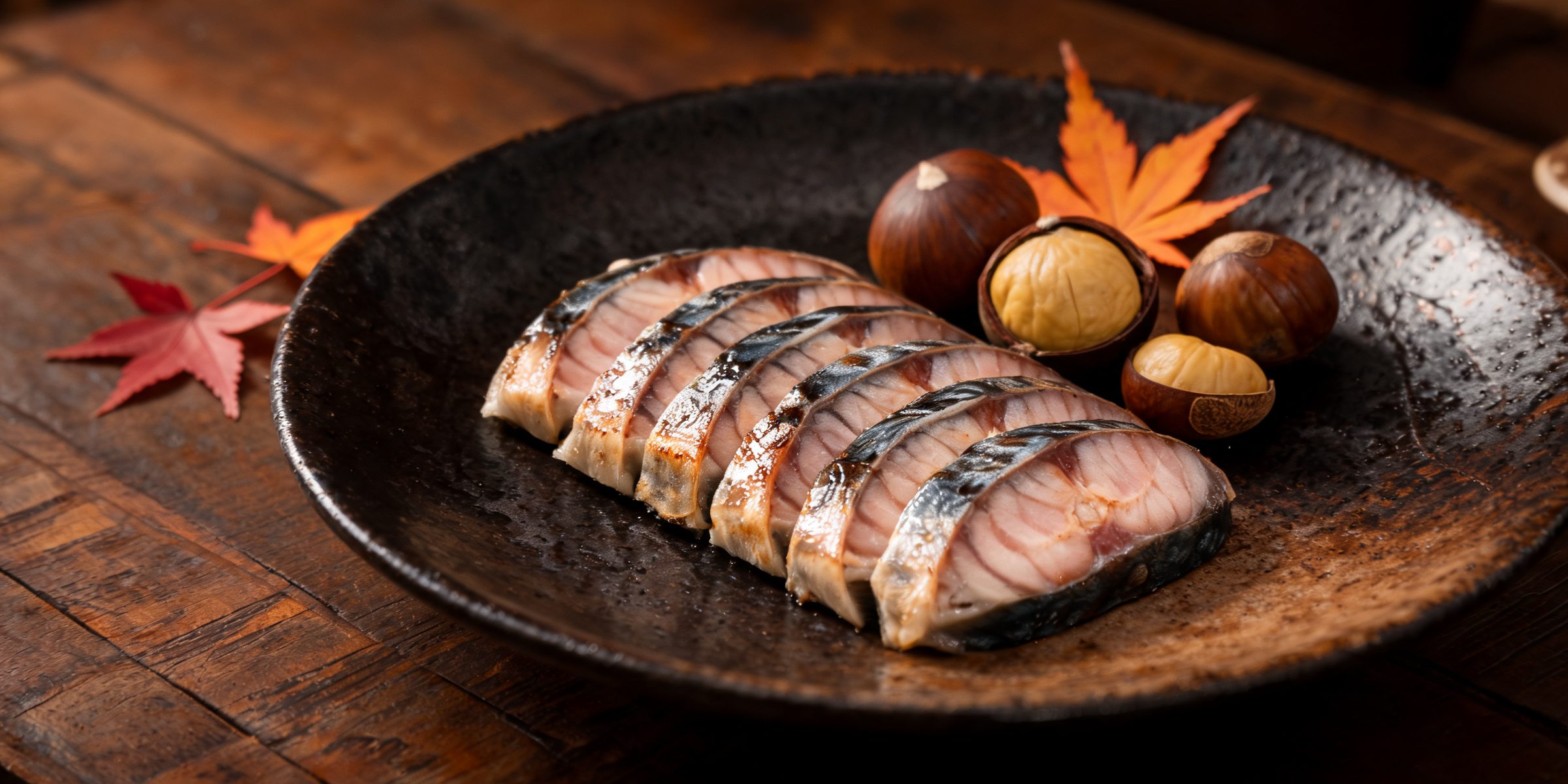 A quiet omakase counter set with a chef at work